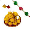 Pearl Rakhi + 500gms of Laddu Sweet - Click here to View more details about this Product